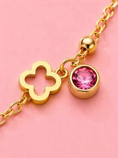 Collier Multicolore Trèfle